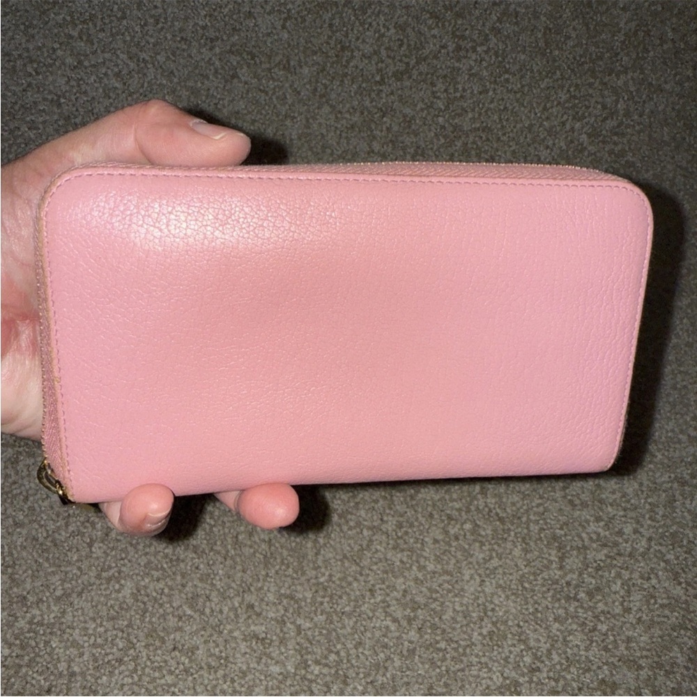 Auth Miu Miu Pink Leather Wallet with miu miu box CLEAN!! AND COA - Picture 7 of 10